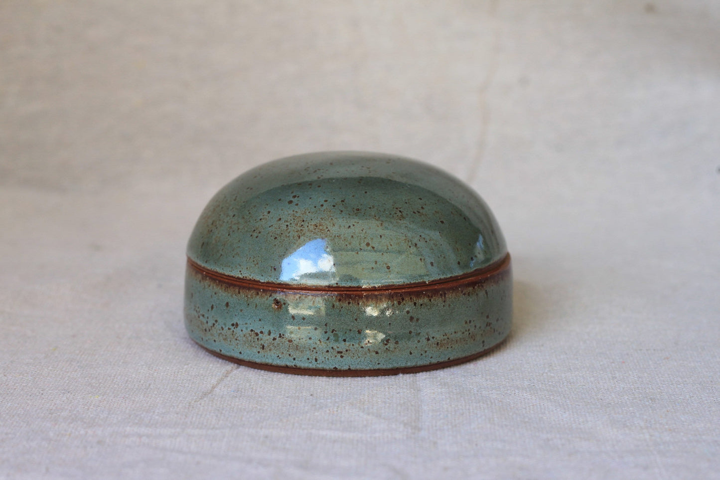 Handmade Ceramic Lidded Jar / trinket box / jewelry box