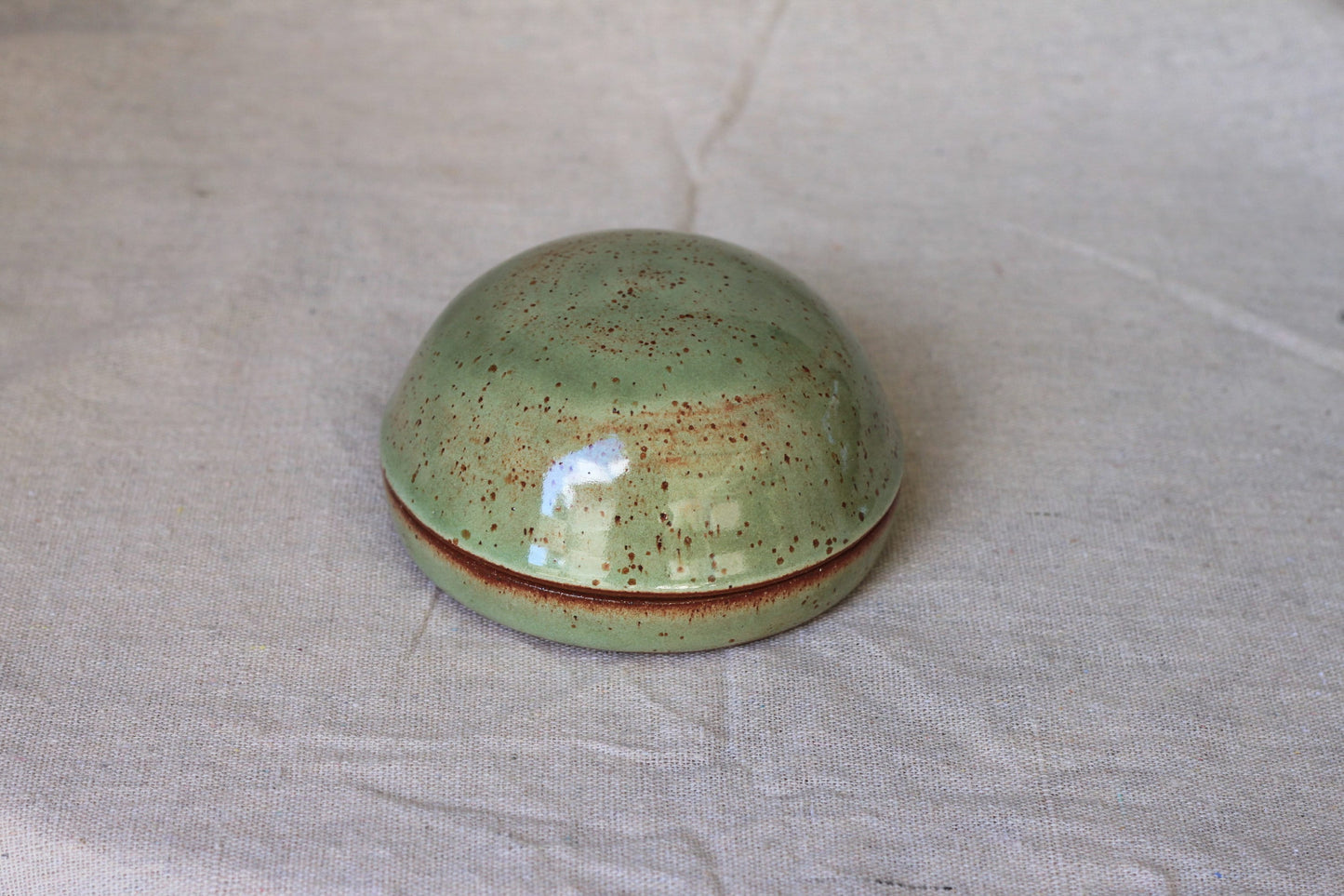 Handmade Ceramic Lidded Jar / trinket box / jewelry box