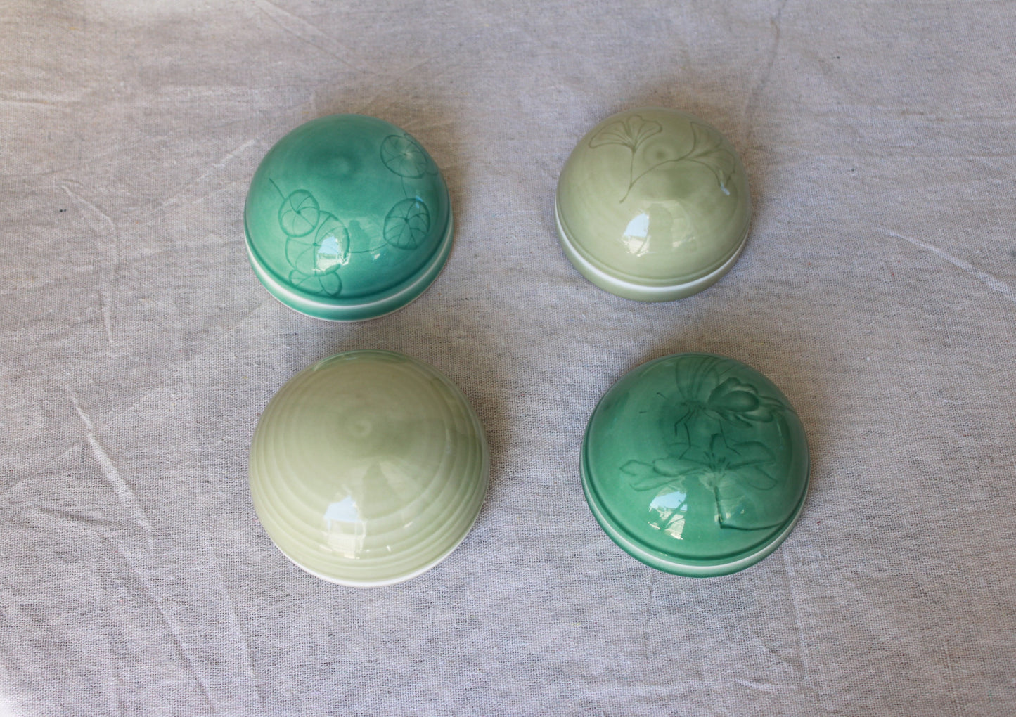 Handmade porcelain trinket box / lidded jar / jewelry box