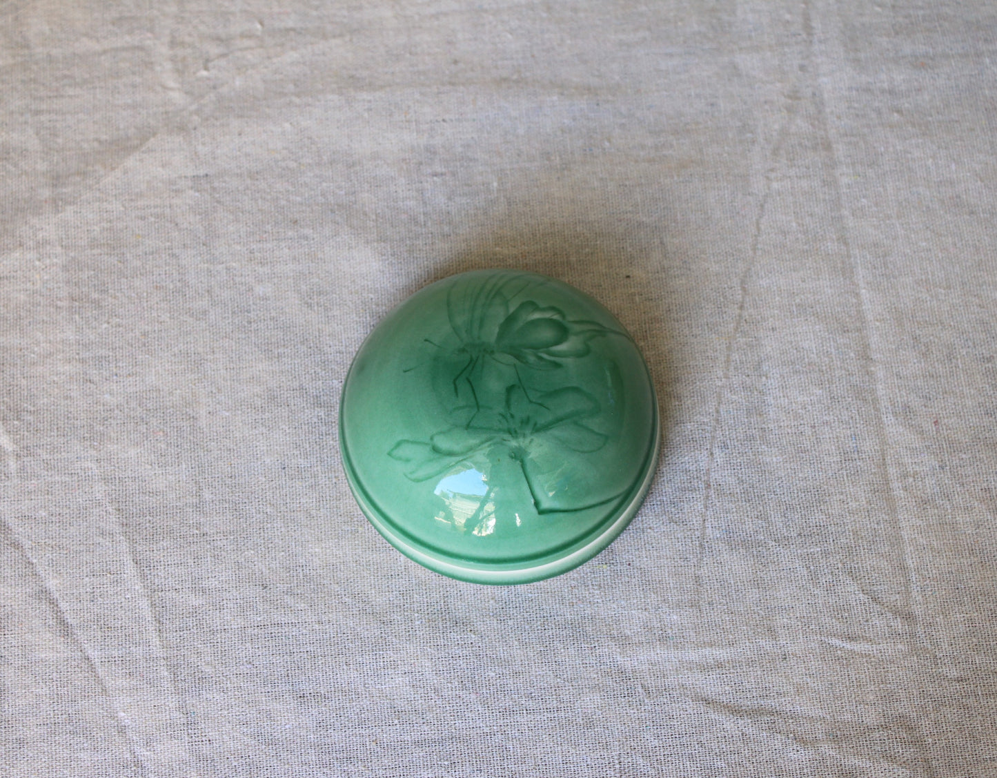 Handmade porcelain trinket box / lidded jar / jewelry box