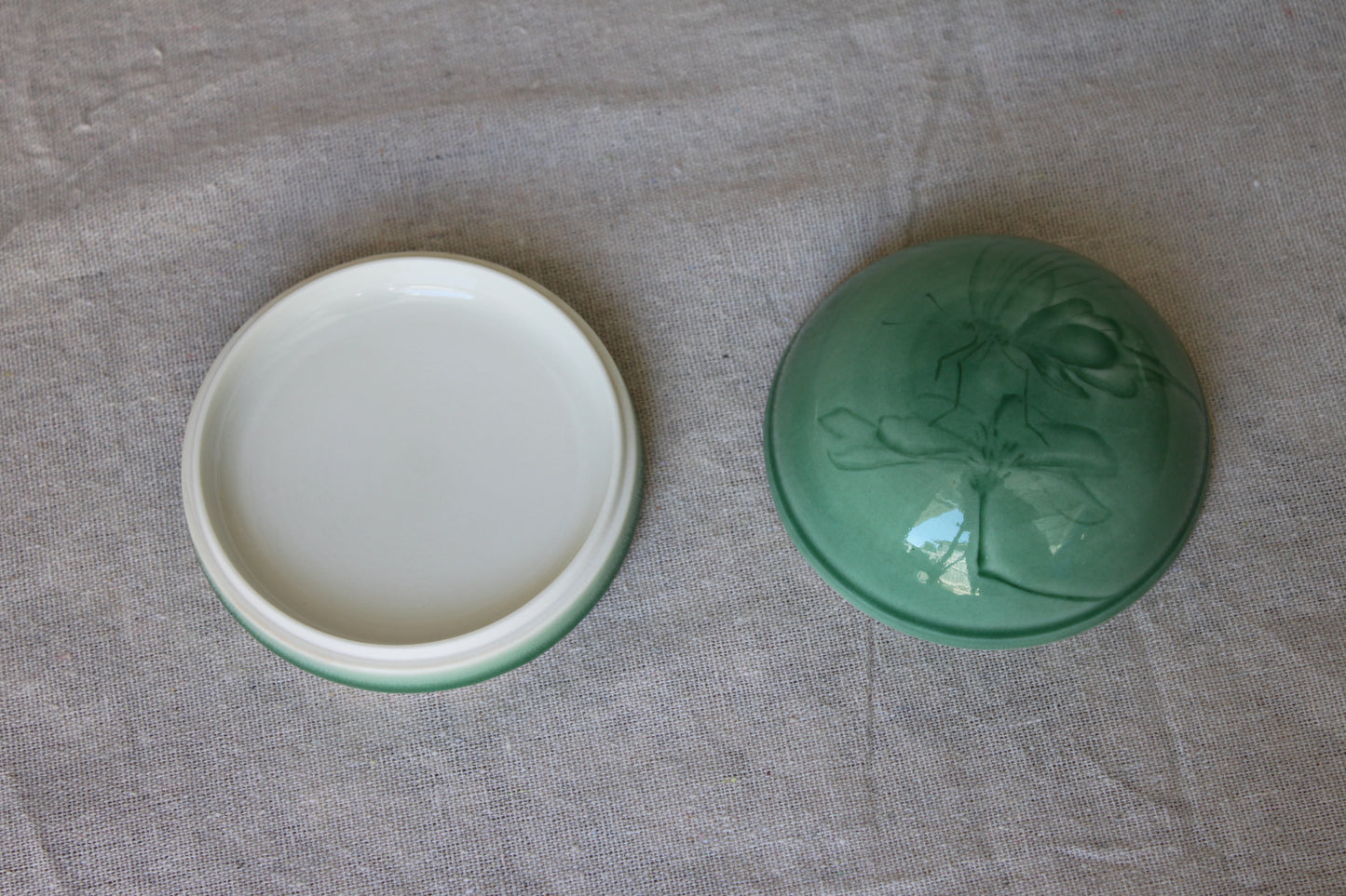 Handmade porcelain trinket box / lidded jar / jewelry box