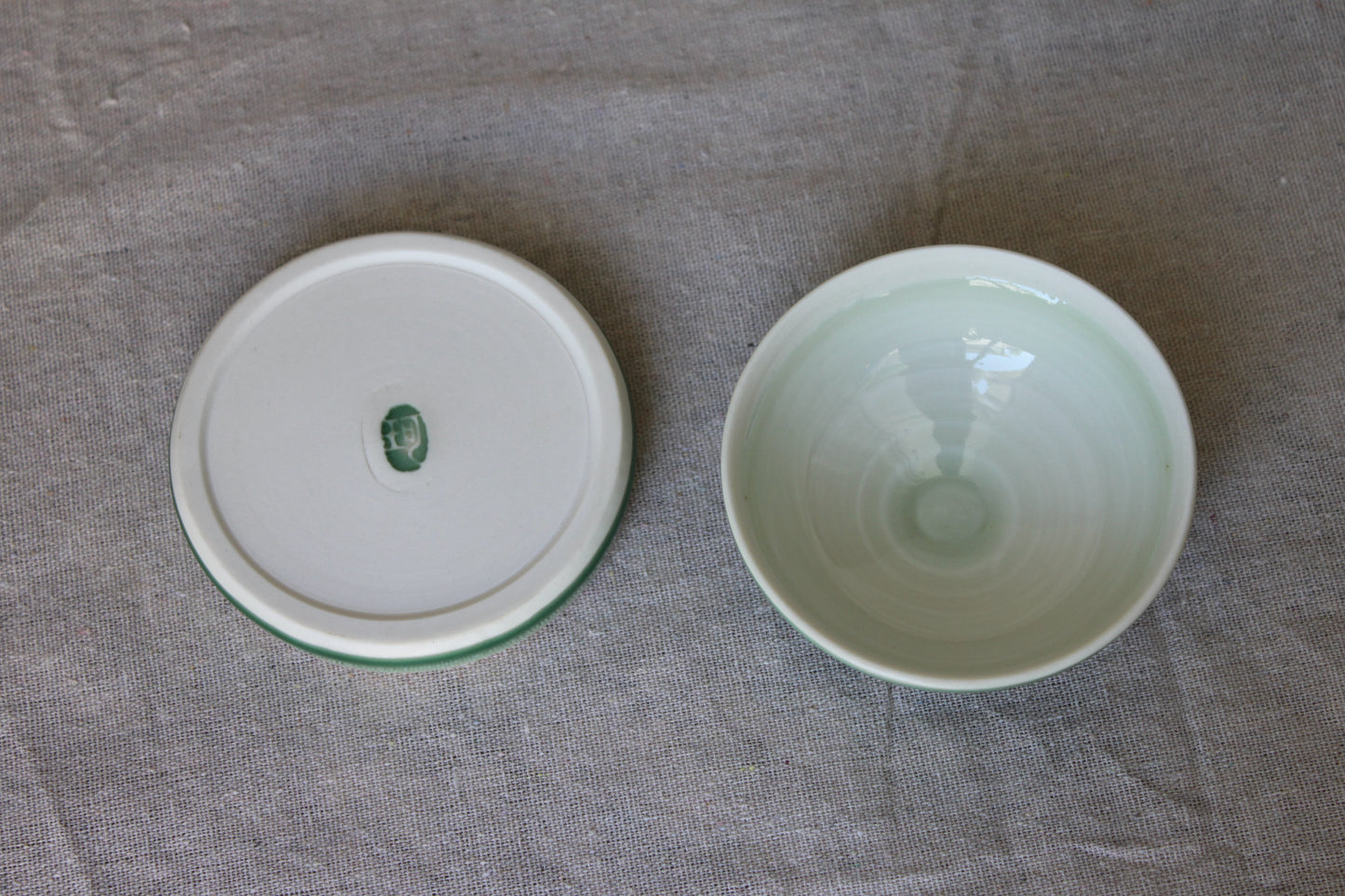 Handmade porcelain trinket box / lidded jar / jewelry box