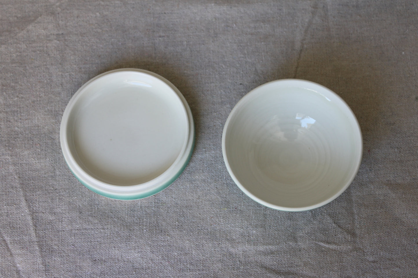 Handmade porcelain trinket box / lidded jar / jewelry box