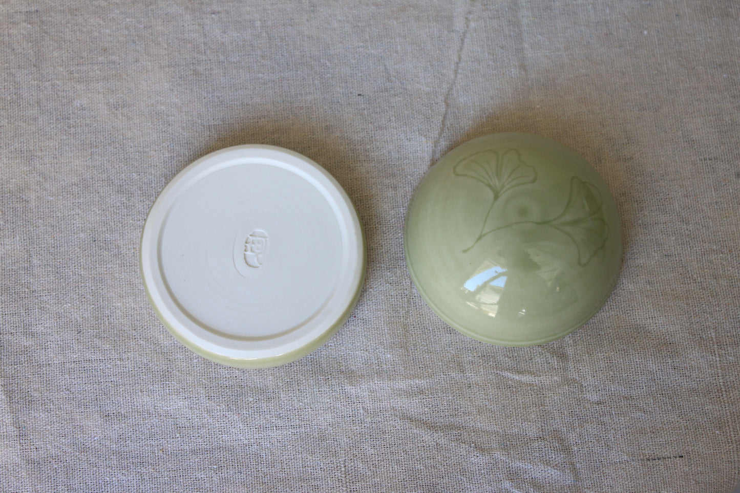 Handmade porcelain trinket box / lidded jar / jewelry box