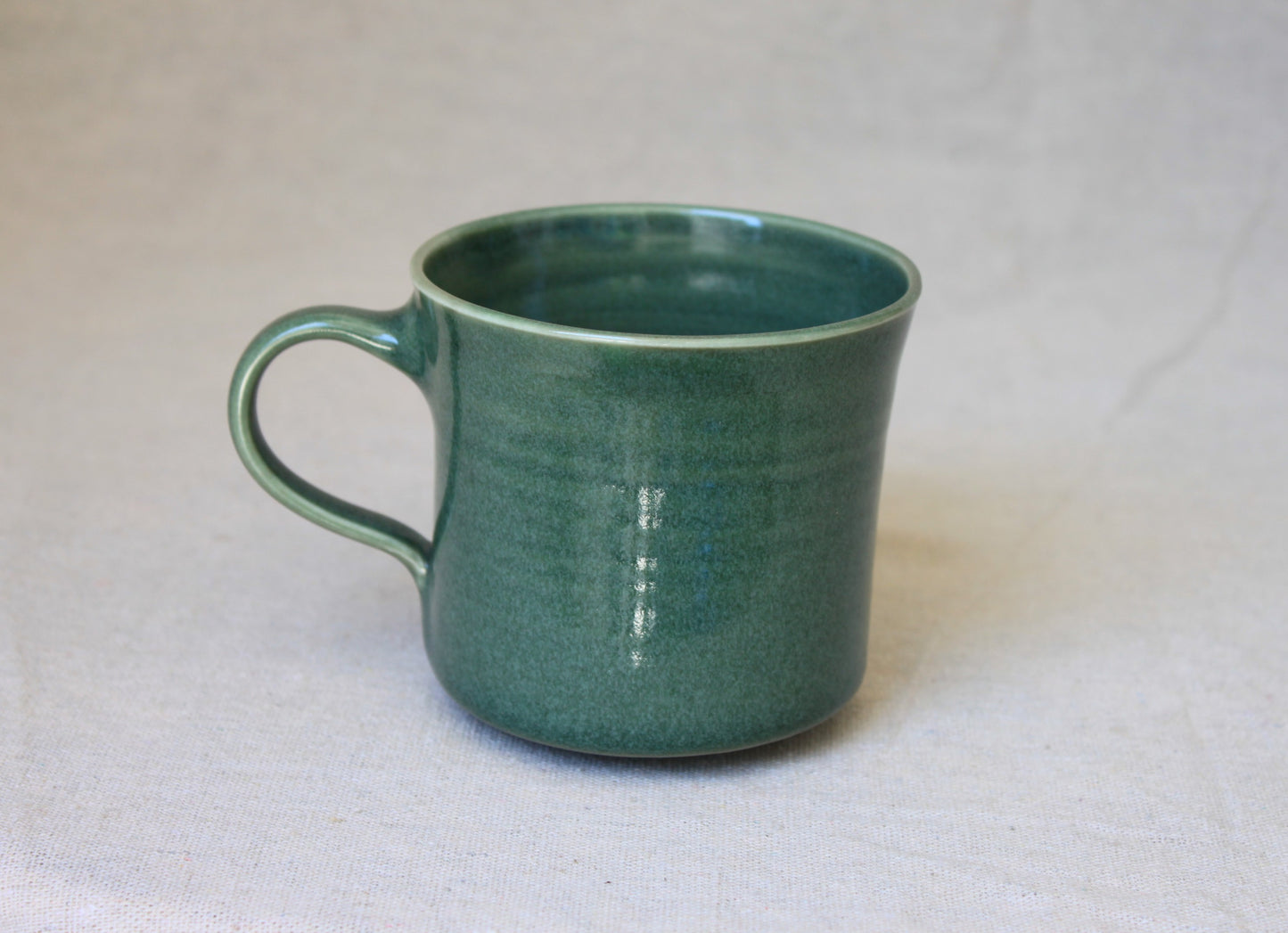 Handmade Porcelain Coffee Mug with Saucer