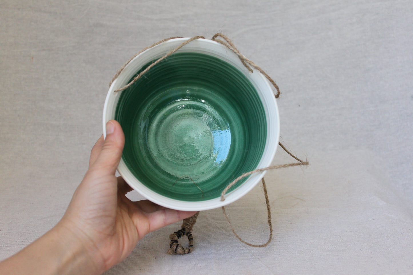 Handmade Porcelain Hanging Planter