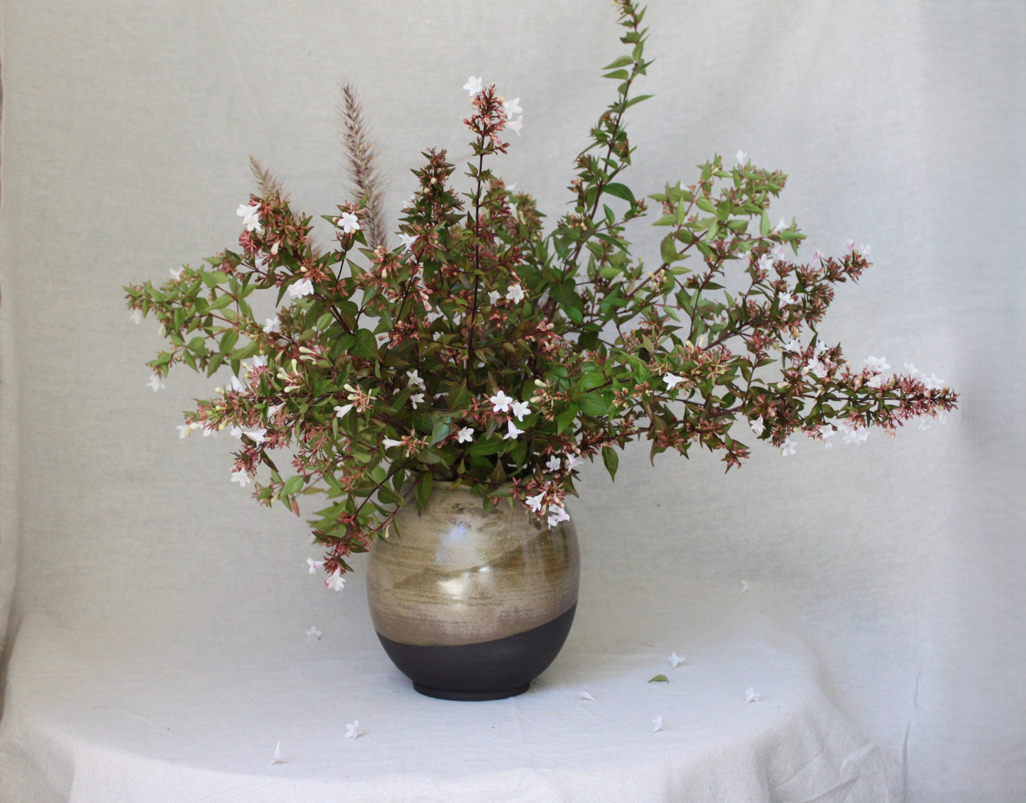 Handmade Ceramic Round Vase / Round Jar