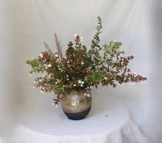 Handmade Ceramic Round Vase / Round Jar
