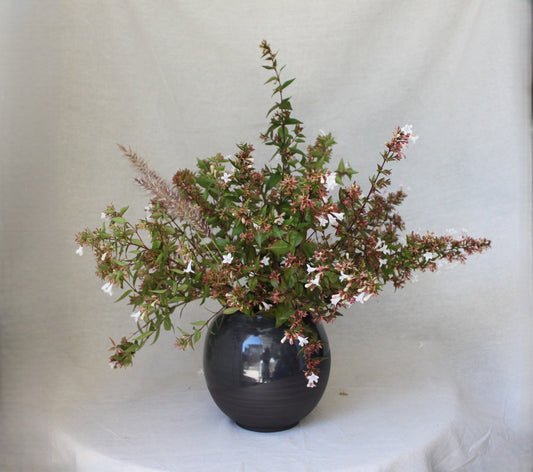Handmade Ceramic Round Vase / Round Jar
