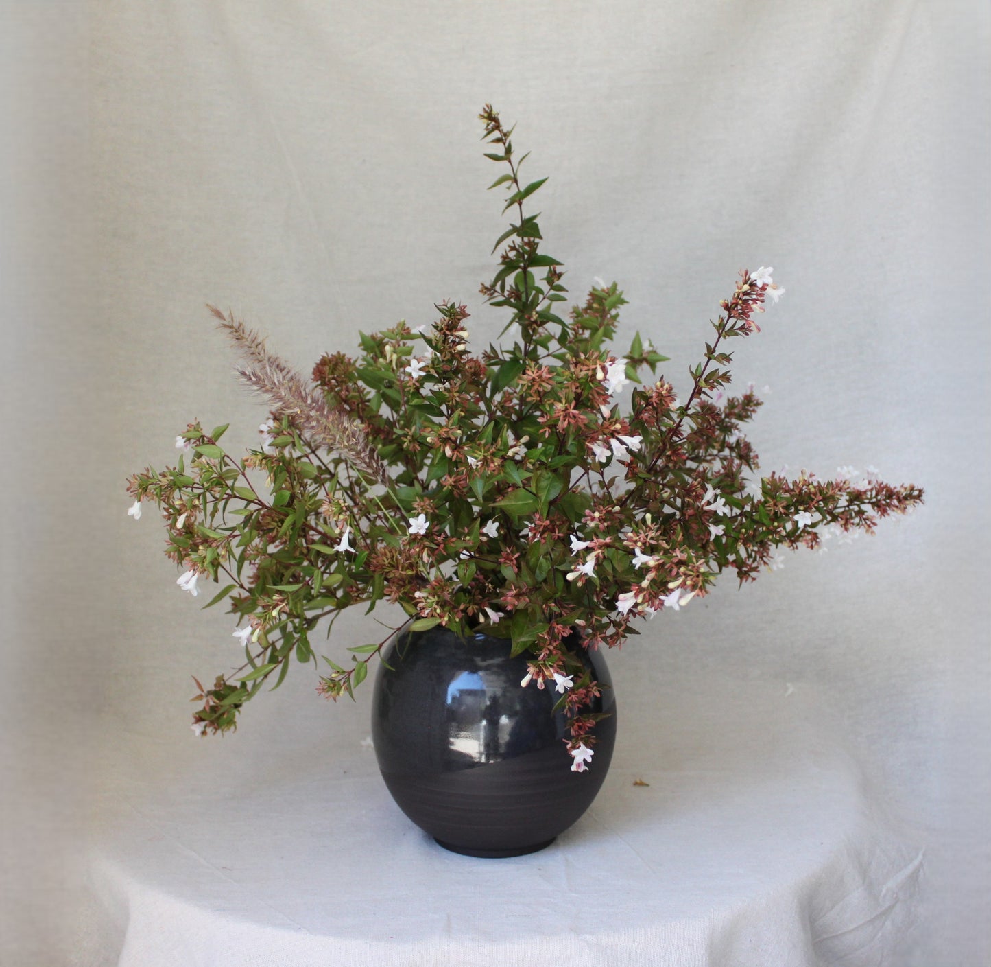Handmade Ceramic Round Vase / Round Jar