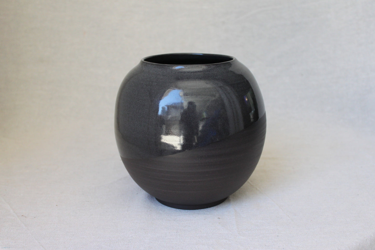 Handmade Ceramic Round Vase / Round Jar