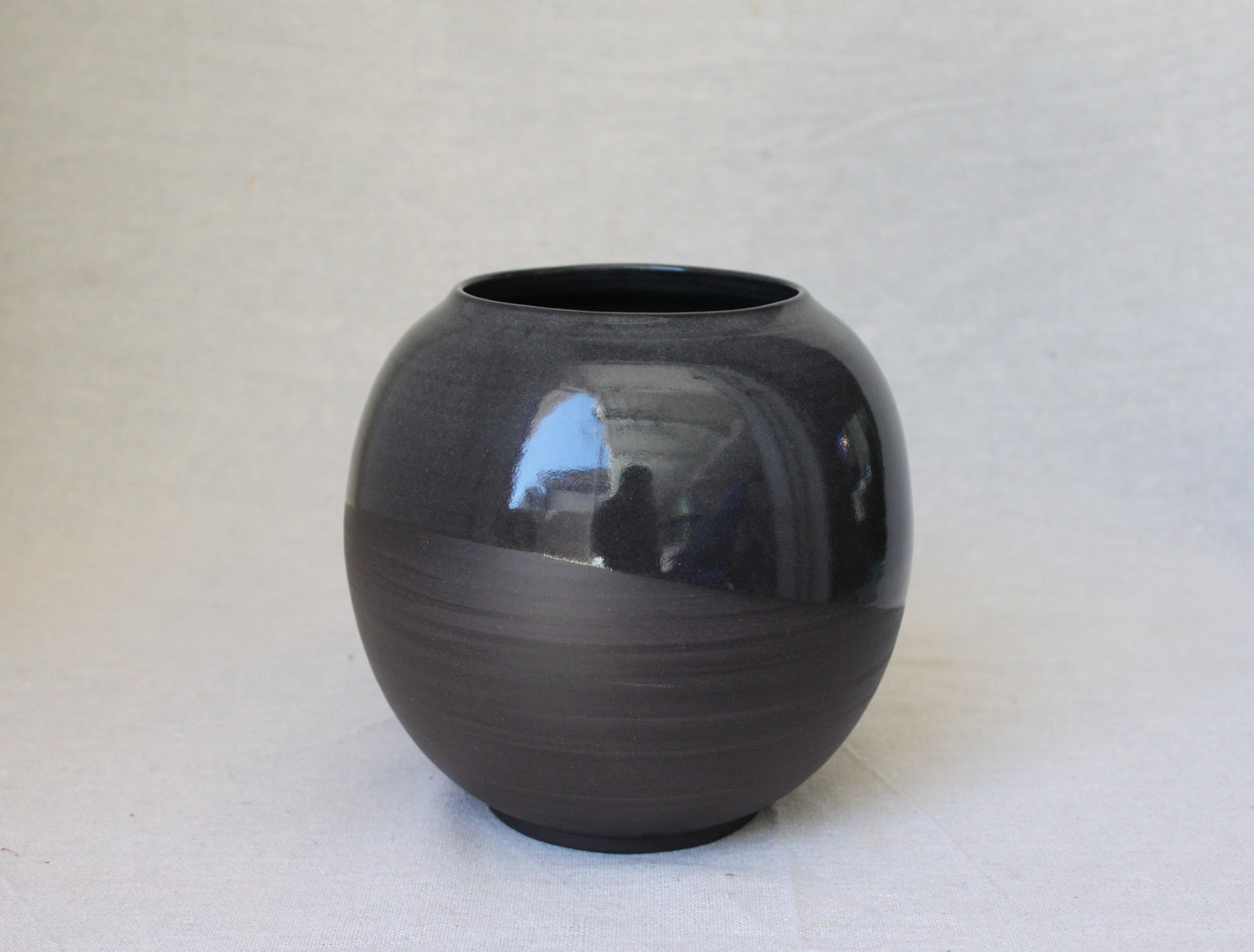 Handmade Ceramic Round Vase / Round Jar
