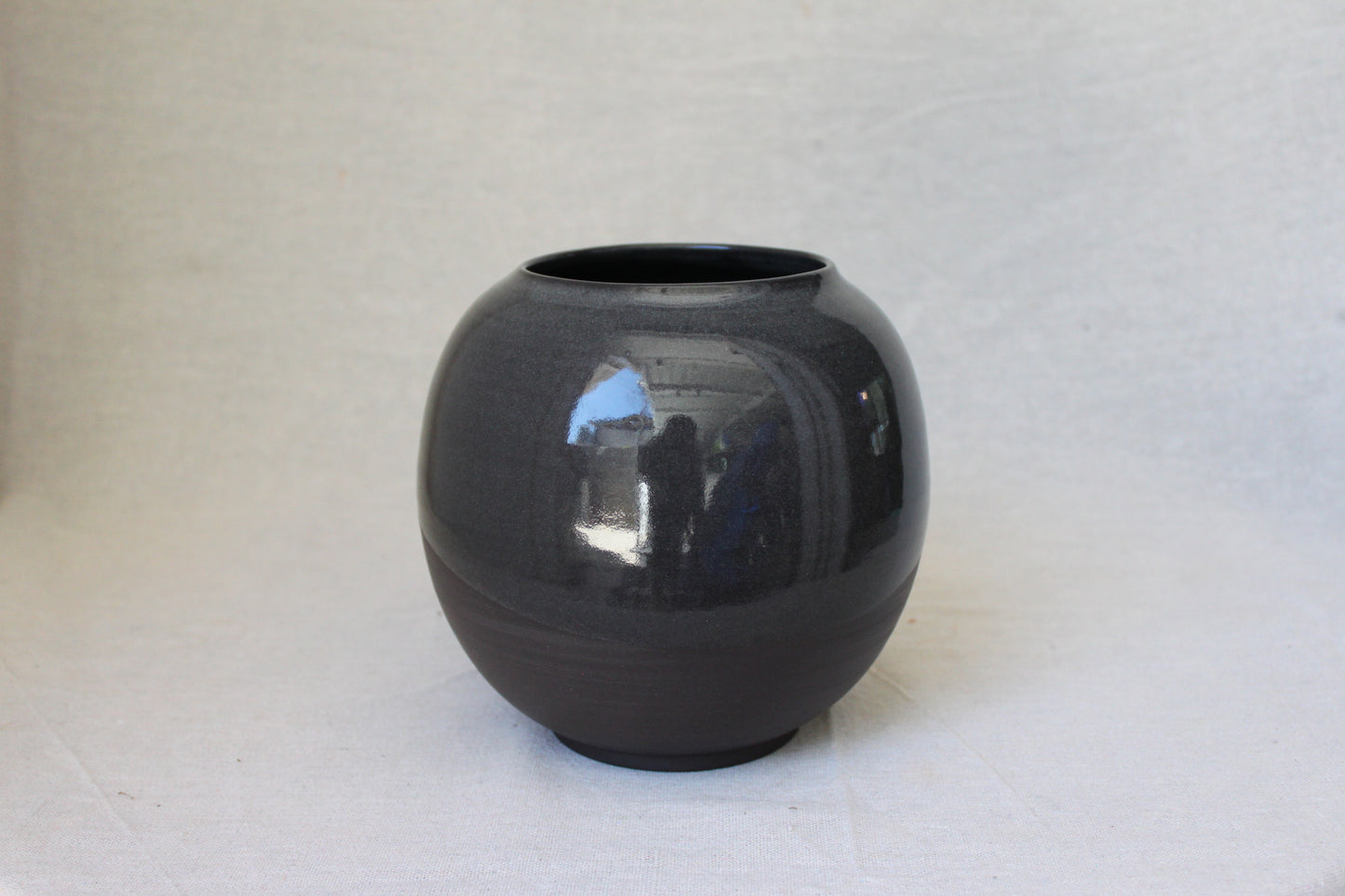 Handmade Ceramic Round Vase / Round Jar