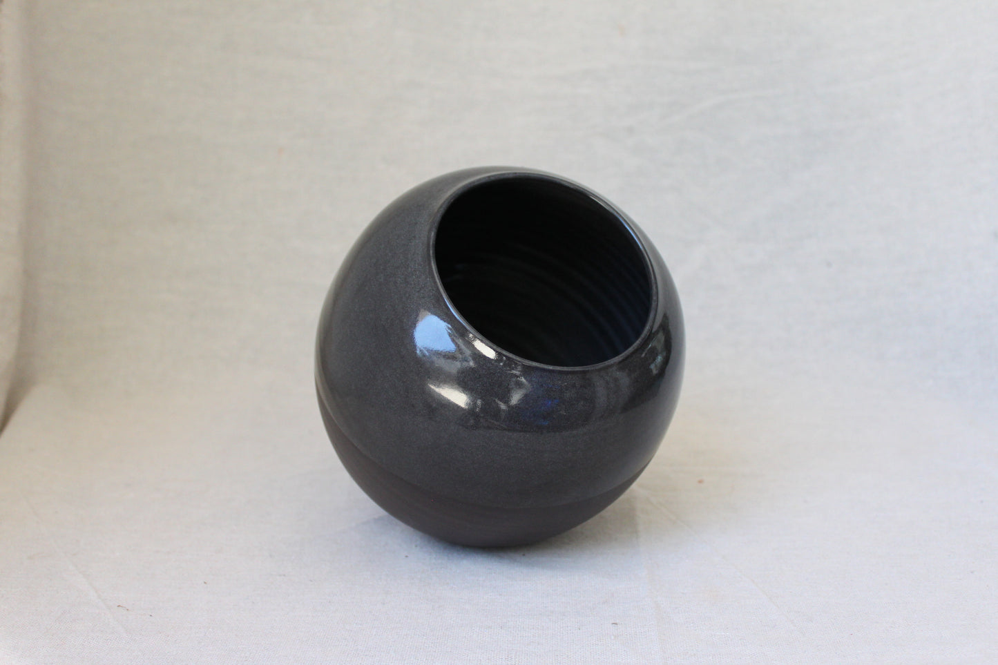Handmade Ceramic Round Vase / Round Jar