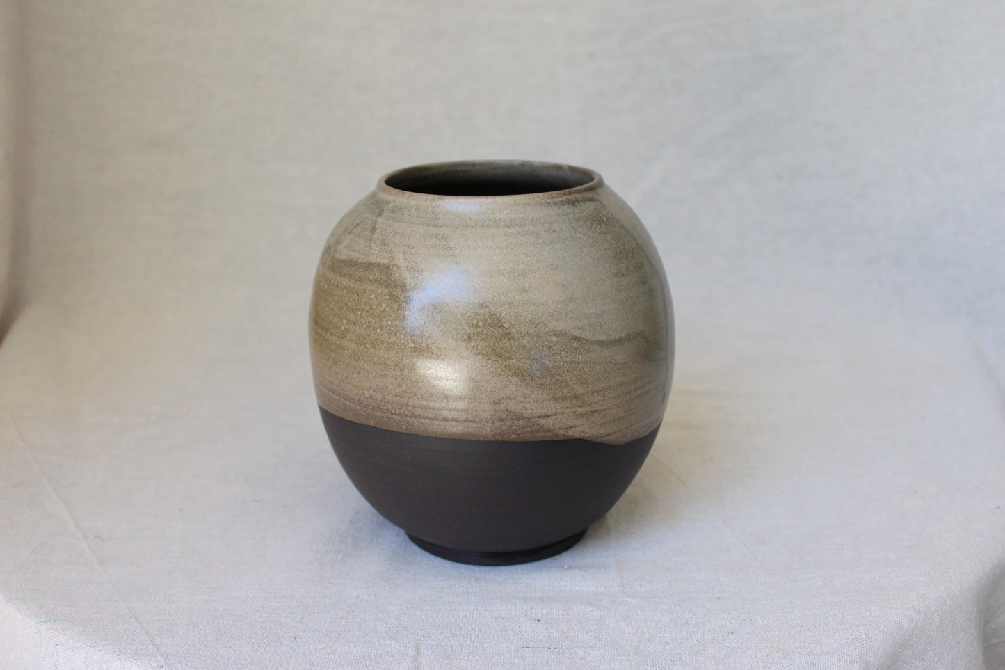 Handmade Ceramic Round Vase / Round Jar