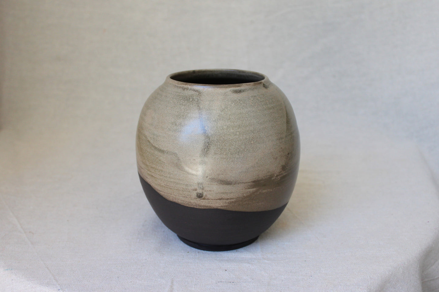 Handmade Ceramic Round Vase / Round Jar