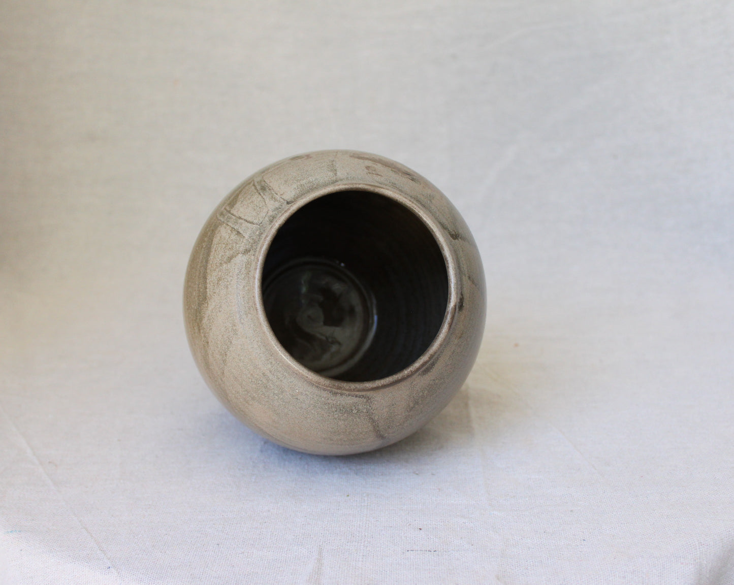 Handmade Ceramic Round Vase / Round Jar