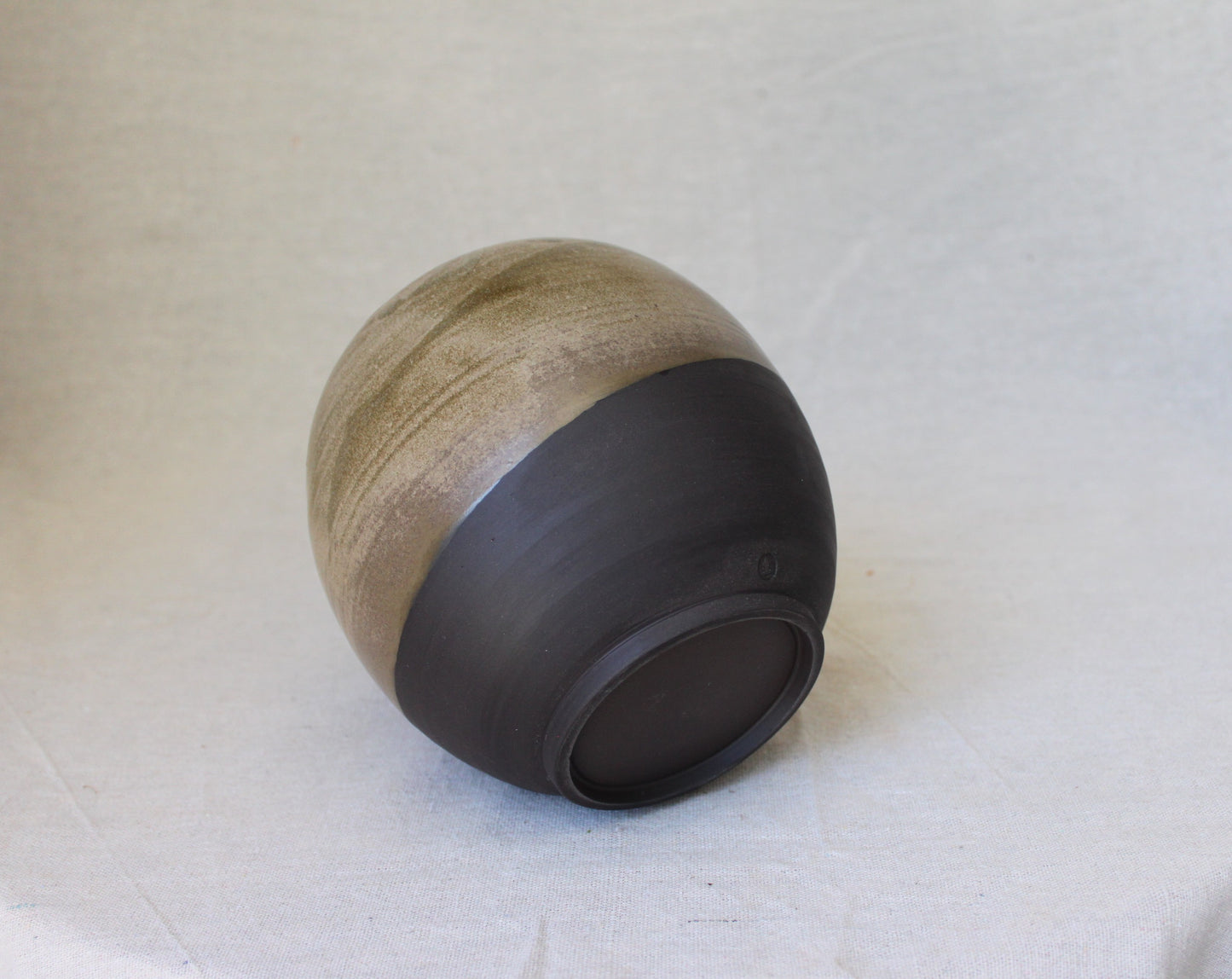 Handmade Ceramic Round Vase / Round Jar