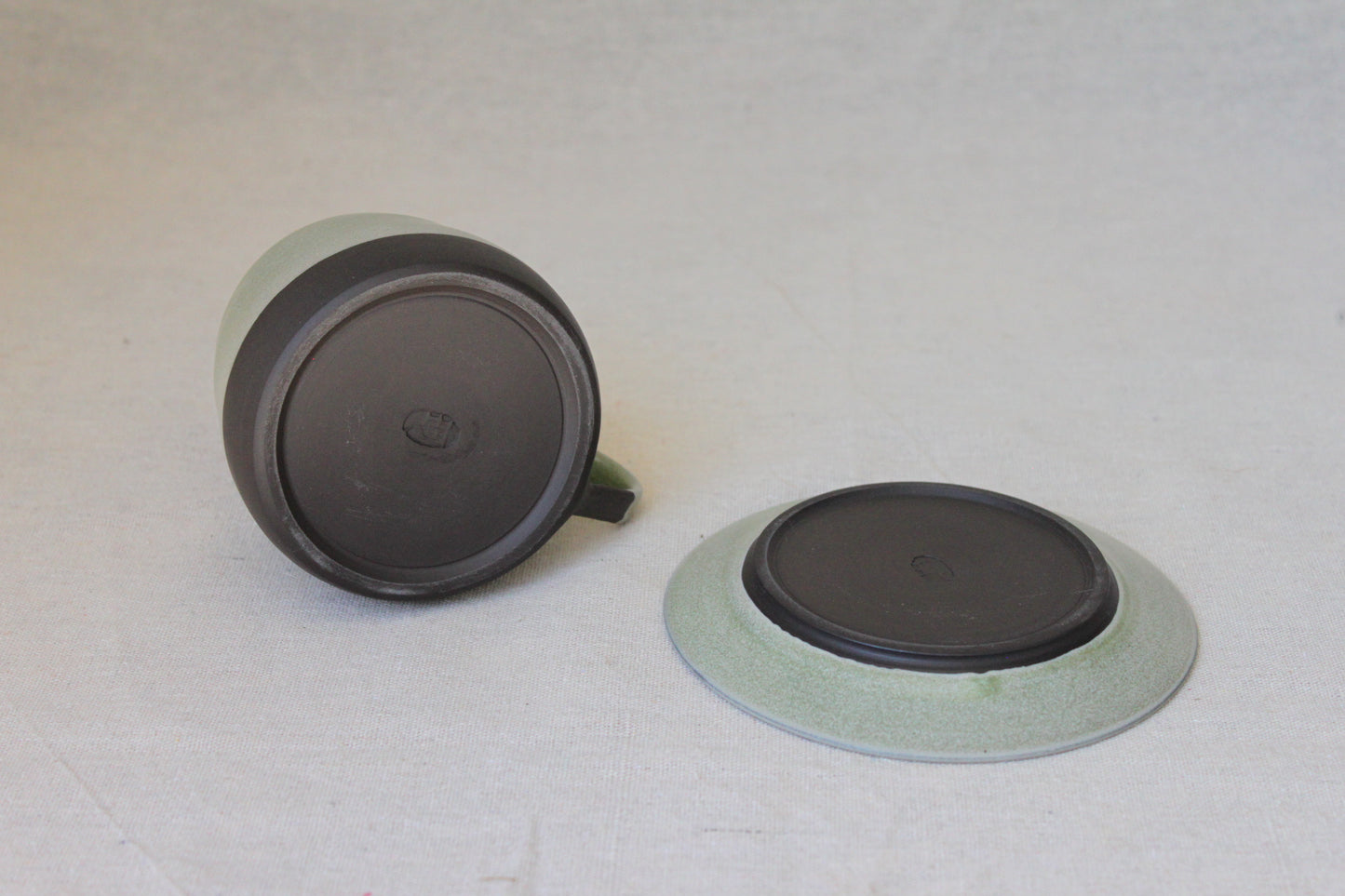 Handmade Ceramic Coffee Mug with saucer