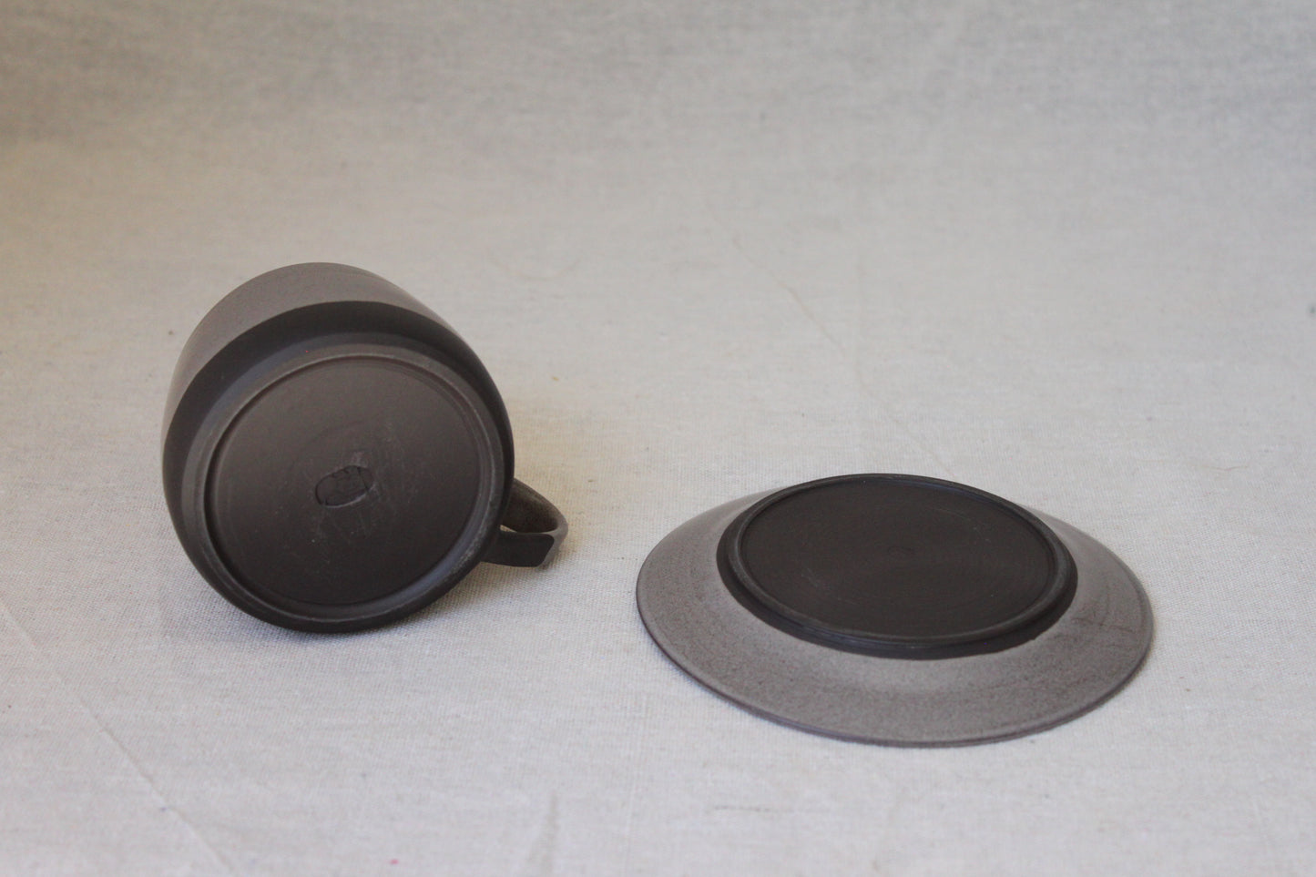 Handmade Ceramic Coffee Mug with saucer