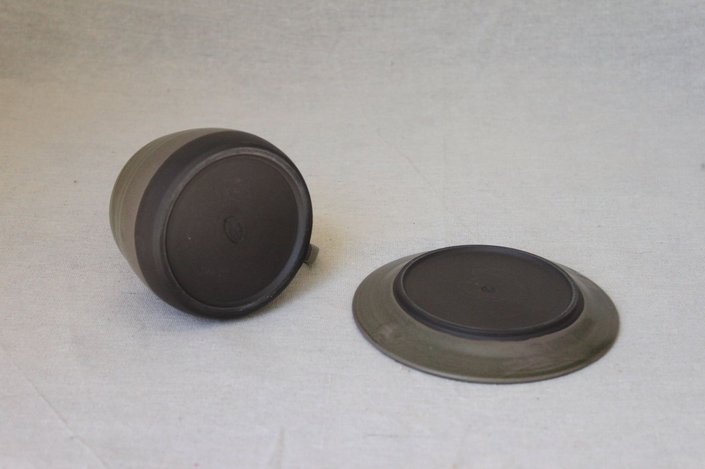 Handmade Ceramic Coffee Mug with saucer